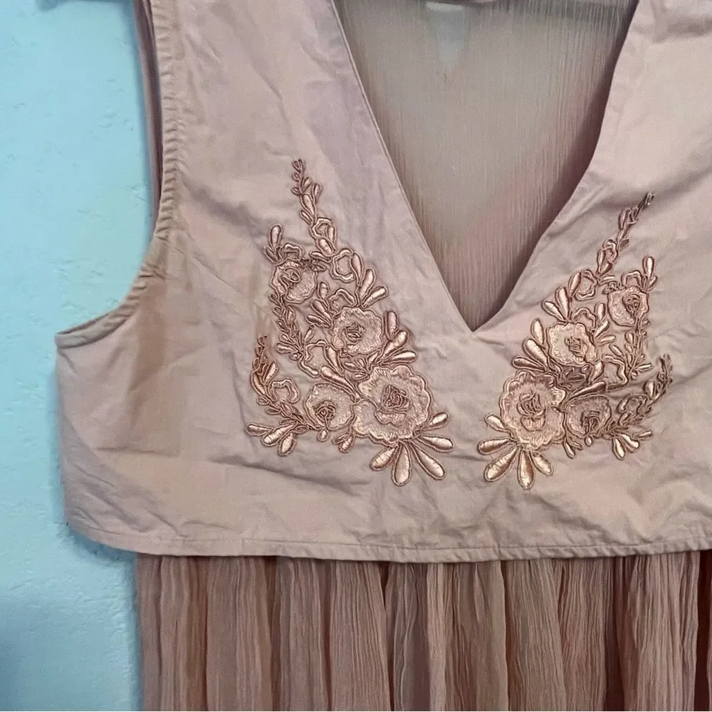 Free People Rose Pink Sleeveless Top